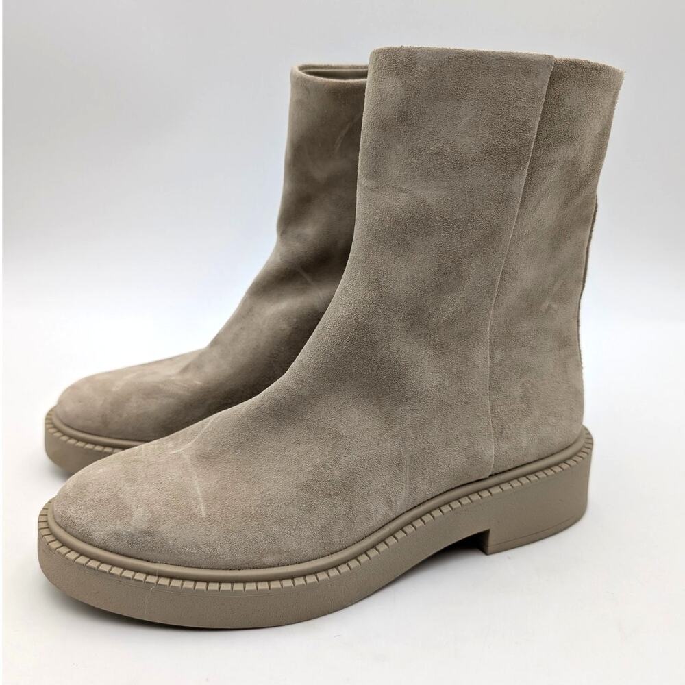 Vince Kady Water Repellent Boots Side Zip Women's Cobblestone Size US6.5M EU36.5